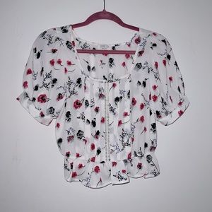 Sienna Sky White Floral Blouse